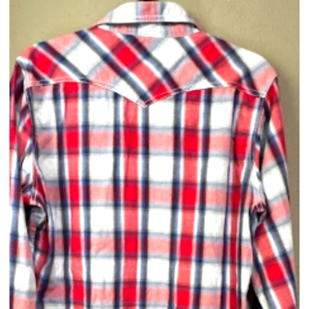 Wrangler Retro Premium Western Plaid Shirt XXL Cowboy Rodeo Pearl Snap - Picture 4 of 8